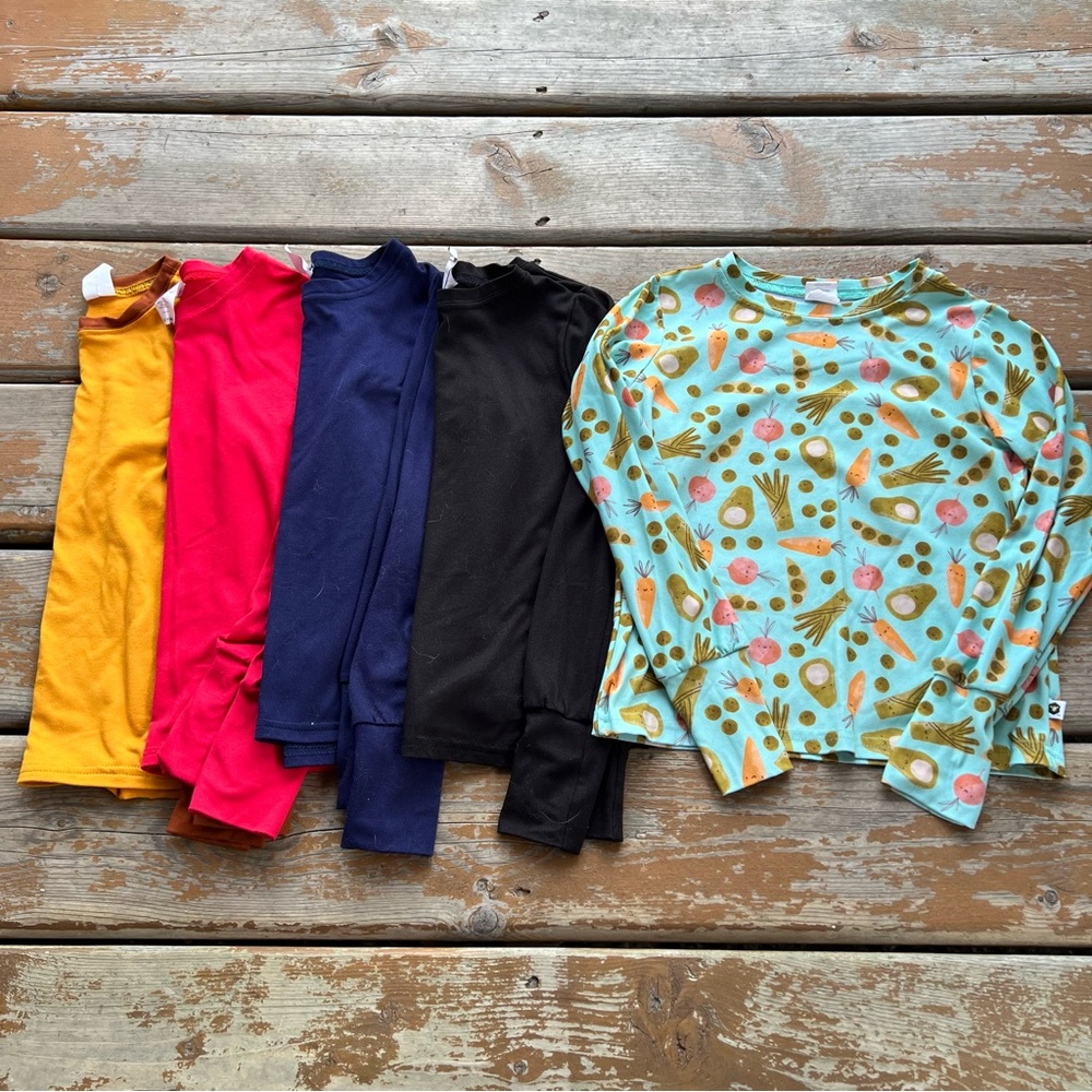 Bumblito Long Sleeve Tops - Set of 5 - Size 5/6 Years